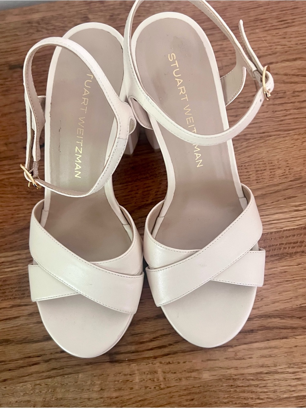 Stuart Weitzman Dayna Platform Sandal in Off-White - Picture 6 of 11